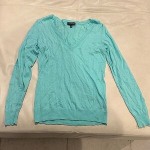 The Limited Women's V-Neck Sweater in Light Blue